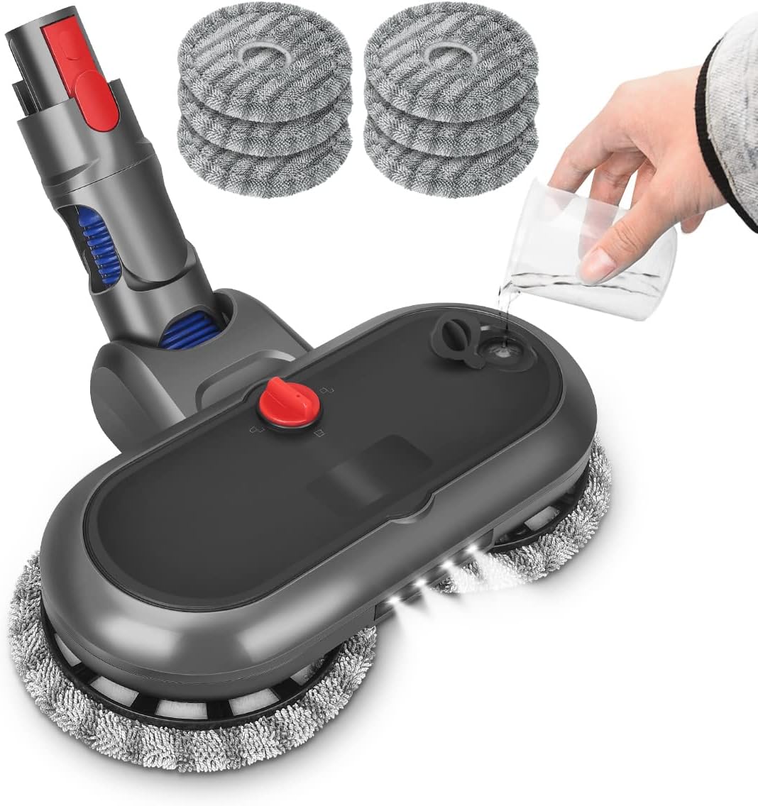 DrRobor Wischaufsatz für Dyson V11 V10 V15 V8 V7 Staubsauger, Wischmopp Aufsatz für Dyson mit Wasser