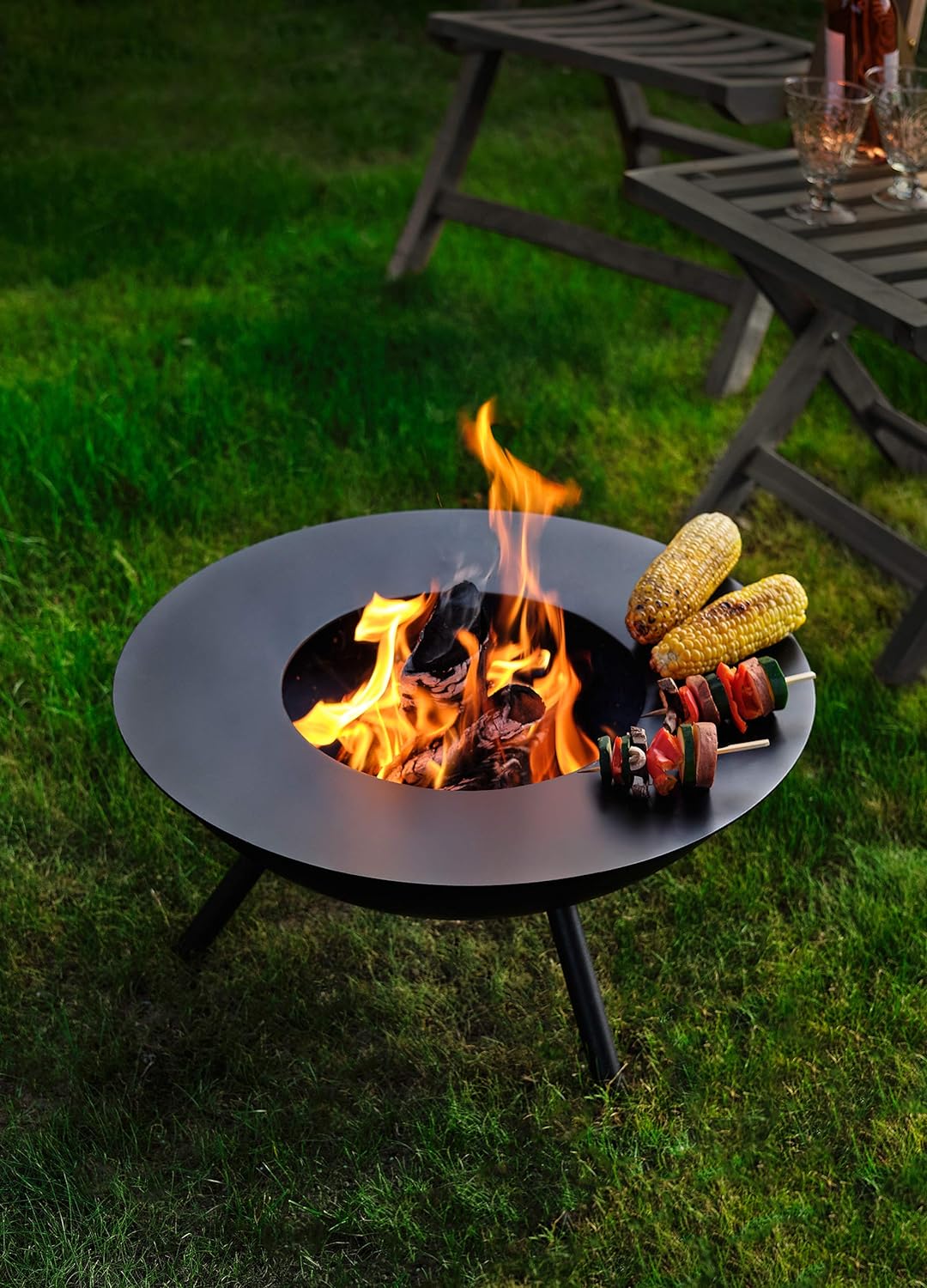 Philippi - FLAMES Grillplatte - Lagerfeuerromantik für den Garten - die Grillplatte macht die Feuers