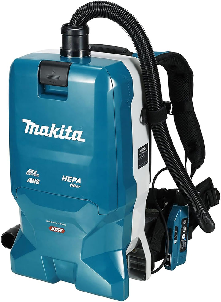 Makita VC012GZ01, Bürstenloser Rucksack-Staubsauger, blau