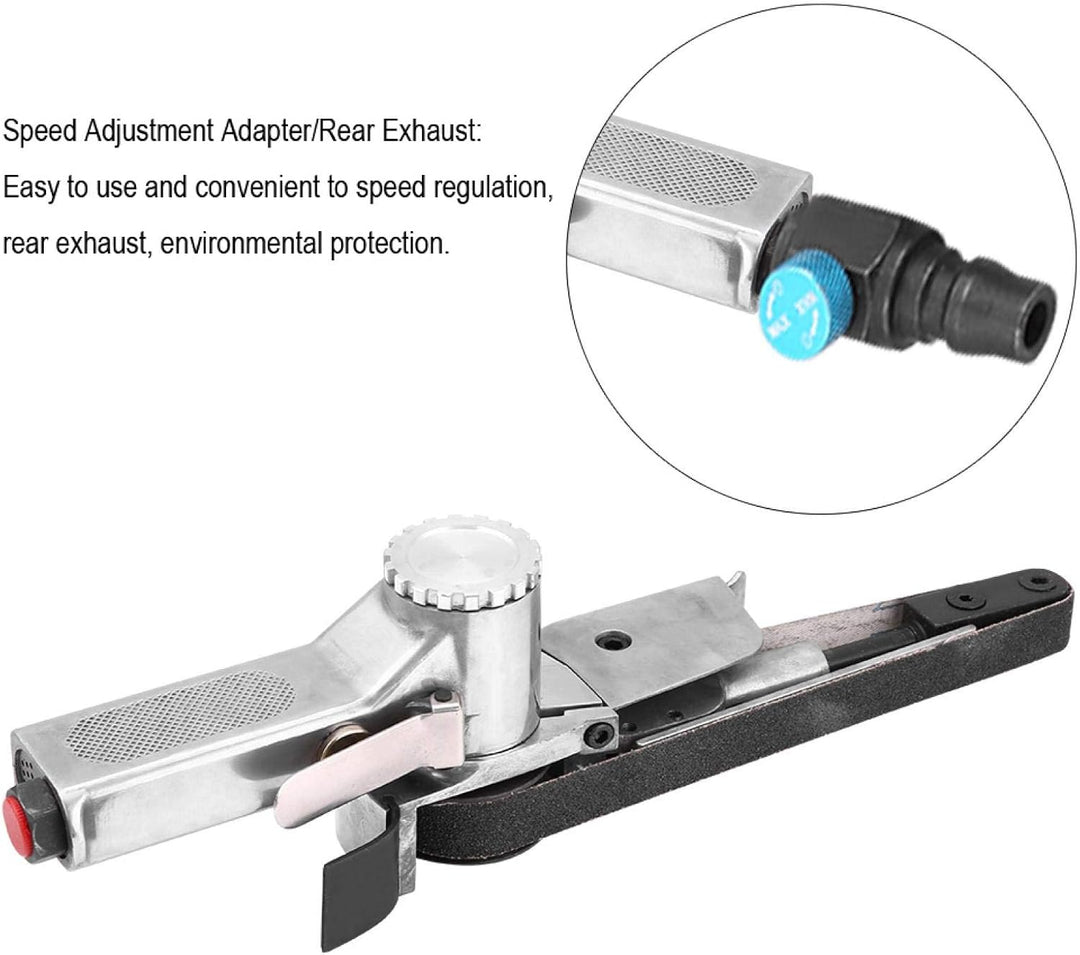 20mm Pneumatischer Bandschleifer, Luftbandschleifer Polierer Schleifmaschine Werkzeugmetall