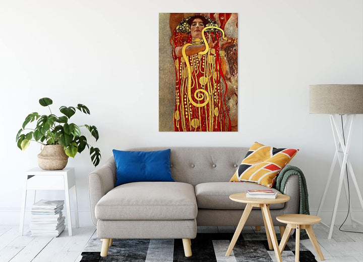 Generisch Gustav Klimt - Hygieia als Leinwandbild/Grösse: 100x70 cm/Wandbild/Kunstdruck/fertig bespa
