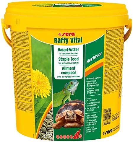 sera Raffy Vital Nature 10 L (1,7 kg) - Schmackhafte Kräutervielfalt für herbivore Reptilien, Landsc