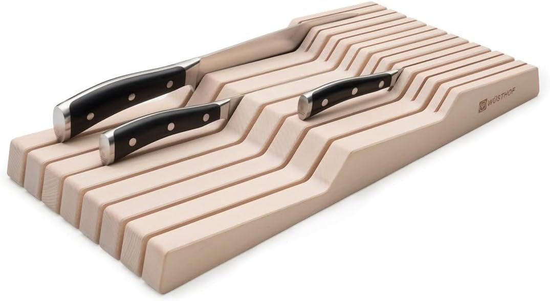 WÜSTHOF Schubladeneinsatz für 15 Messer, Buche, für 15 Messer