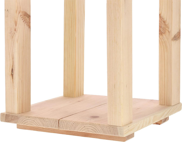 KOTARBAU® Dekorative Laterne aus Holz für Blumen und Kerzen H 350 mm Höhe: 350 Mm, Höhe: 350 Mm