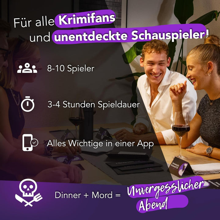 CRIMECASES Krimidinner 8-10 Personen | Spannendes Krimidinner Das letzte Meeting | Das schaurig-heit