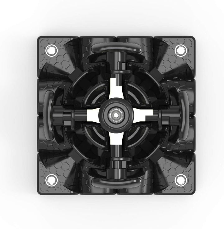 GAN 460 M Speedcube, 4x4 magnetischer Meister Würfel Gans 460M Puzzle Spielzeug(Stickerlos), 4x4