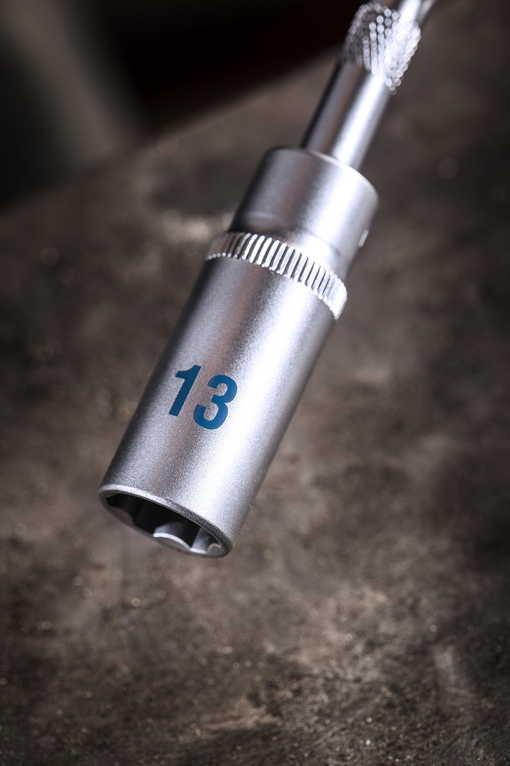 Meister Steckschlüssel-Satz 18-teilig - 1/2 + 1/4 Zoll Antrieb - Extra lange Einsätze - Grosse Ziffe