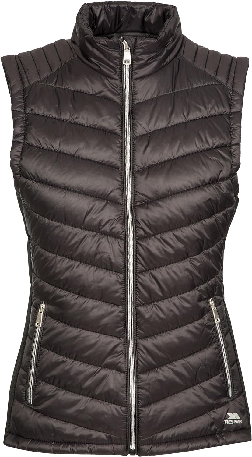 Trespass Damen Elanora-Female Padded Gilet Weste XXL Schwarz, XXL Schwarz