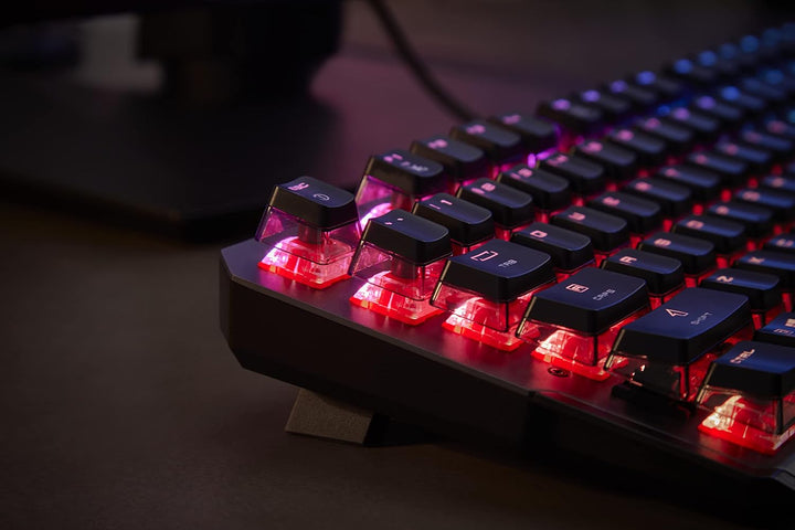 MSI VIGOR GK71 SONIC US LAYOUT Gaming Tastatur QWERTY (kabelgebunden, MSI SONIC RED Switch, schwarz,