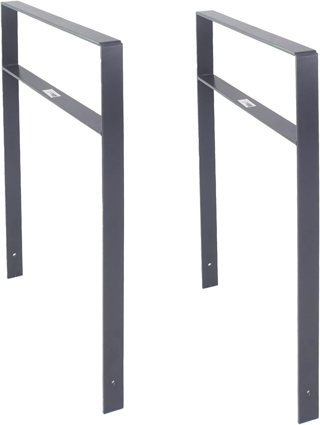 2er Set Fahrrad Anlehnbügel zum Einbetonieren aus Flachstahl mit Knierohr