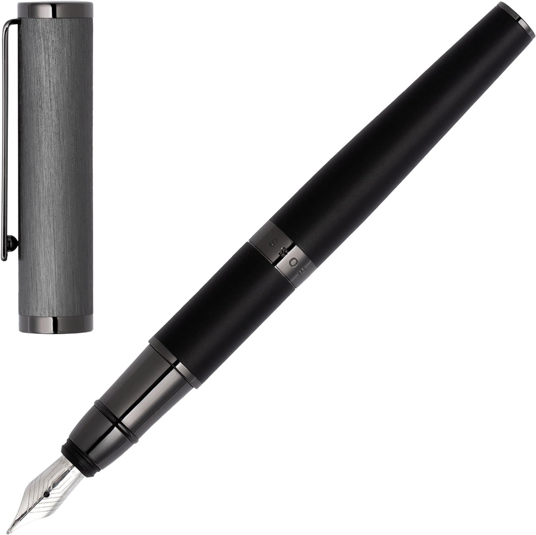 Hugo Boss Schreibset HPFP105J (Füllfederhalter & Schreibmappe A4) | Geschenkbox