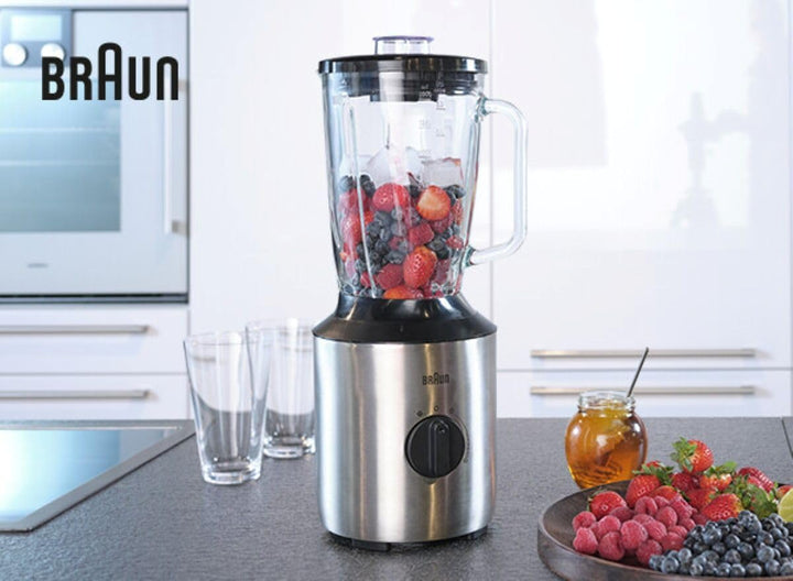 Braun Household PowerBlend 3 JB 3272 Standmixer - 1,5 l Glas-Mixaufsatz, Küchenhelfer zum Zerkleiner