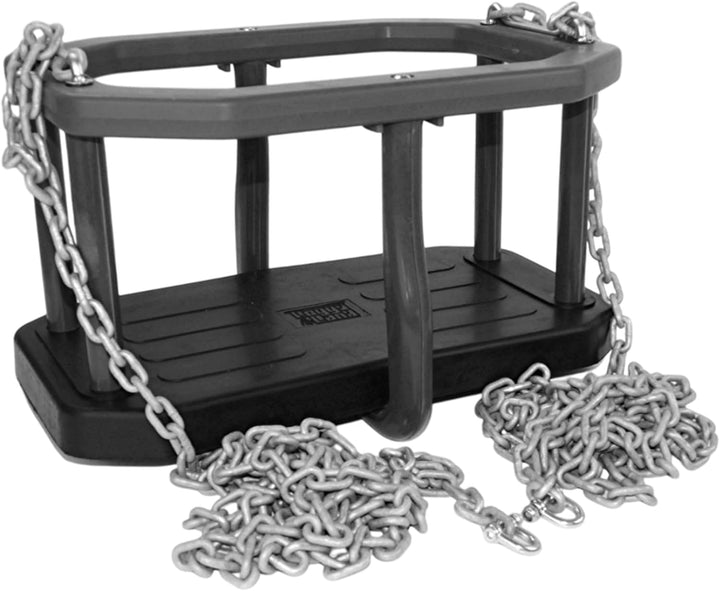 Baby Schaukel aus Gummi – Kleinkind Schaukelsitz mit Ketten 3m, Höhenverstellbar, Für Garten & Indoo