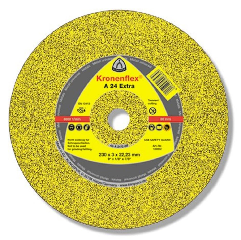 Klingspor 13447 A 24 EX, Schleifscheibe für handgeführte Maschinen, Verpackungseinheit 10, 230X6X22,