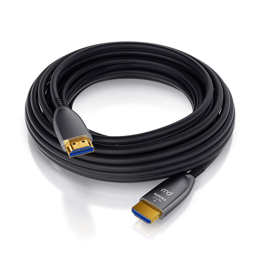 CSL - HDMI Kabel 2.0 b Glasfaser 10m - 4k 60Hz mit HDR - optisches HDMI Kabel LWL - 3D - ARC - CEC –