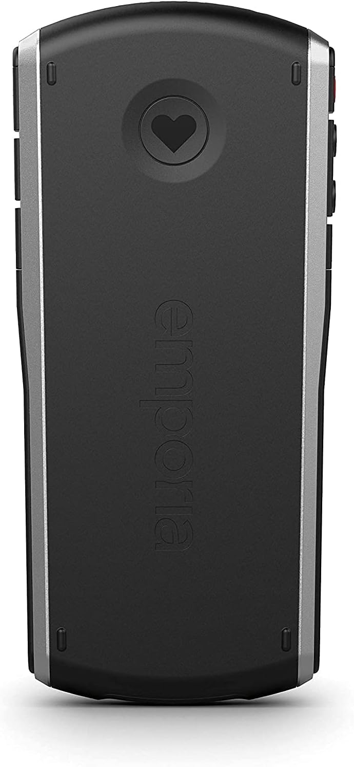 Emporia SIMPLICITY Handy, 2 Zoll Farbdisplay, grosse Tasten, SOS-Taste, Ladestation, M4/T4, kompatib