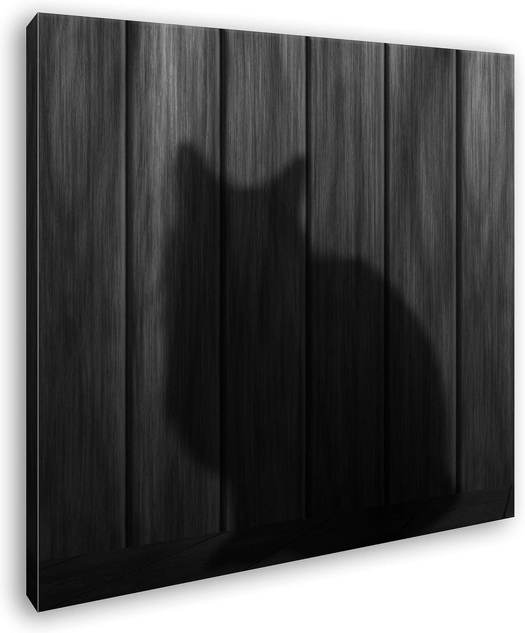 deyoli Schatten Einer Katze Format: 60x60 Effekt: Schwarz&Weiss als Leinwandbild, Motiv fertig gerah