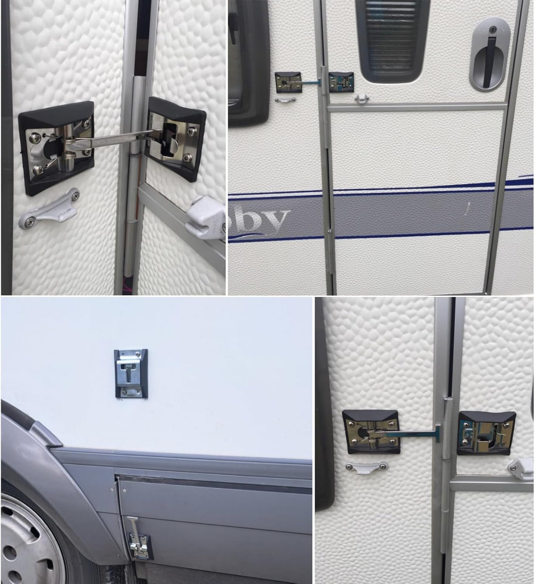 316 Edelstahl RV-Türhalter,Strapazierfähiger Türfeststeller mit Halteteil Klappenhalter,Wohnmobil An