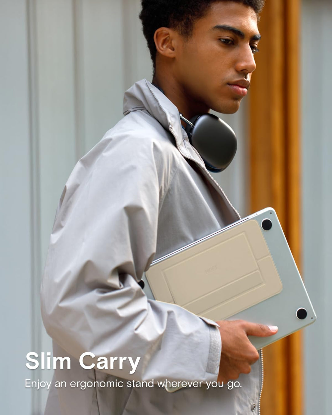 MOFT Invisible Airflow Laptopständer, mit Offenem Design für Wärmeableitung, Einstellbare Doppelwink