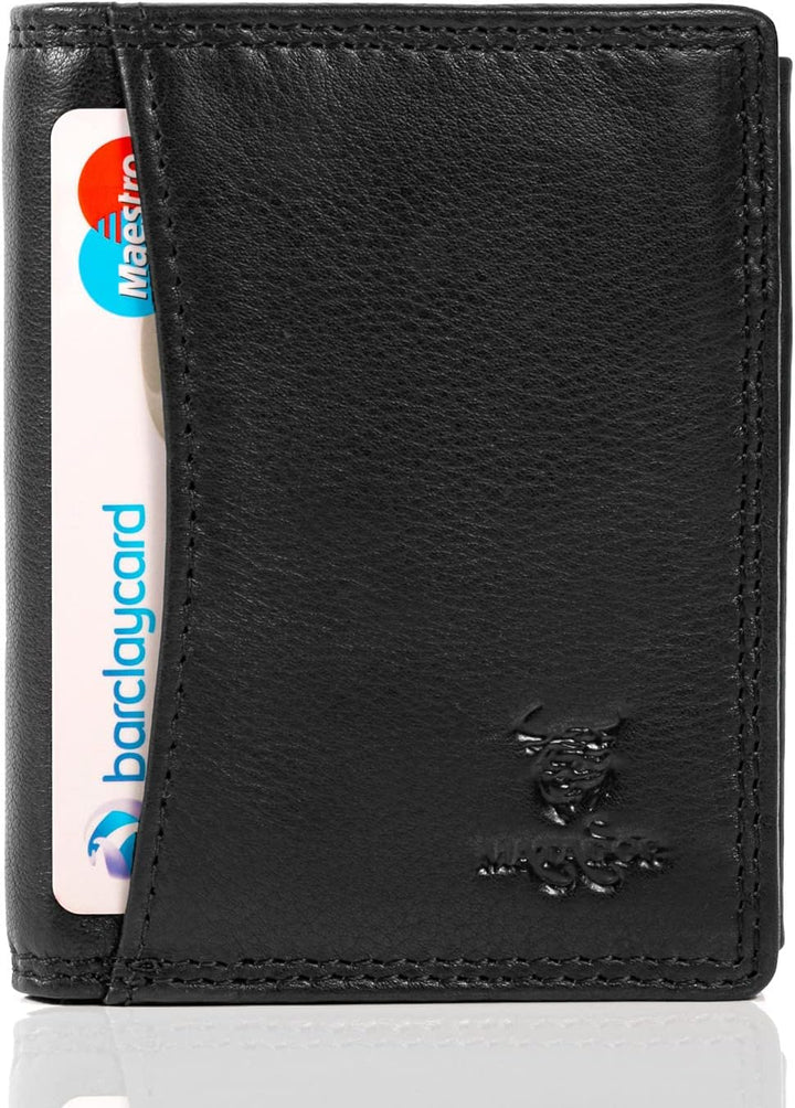 MATADOR Kartenetui Herren Leder 'Milano mit Geheimfach & Mini Münzfach | Minimalist Wallet Cardholde
