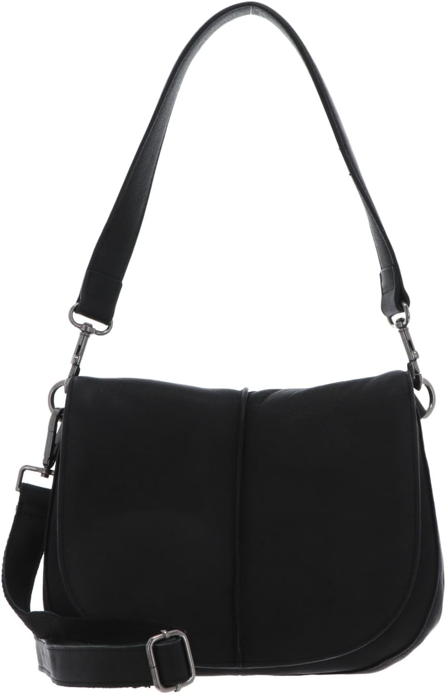 FREDsBRUDER FB Schultertasche Leder 26 cm, Schwarz, Einheitsgrösse