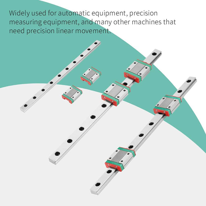 Lineare Führungsschiene, 250 mm Lineare Führungsschiene aus Lagerstahl MGN12 Miniatur-Führungsschien