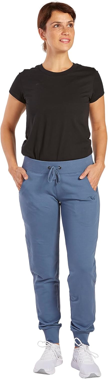 Erima Damen Casual Basic Sweathose mit Bündchen 34 Bering Sea, 34 Bering Sea