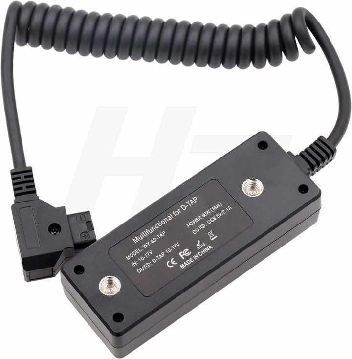 HangTon D-TAP Power Splitter 1 bis 4 P-Tap und USB-Adapter-Konverter, 1/4 '' Schraubbefestigung für
