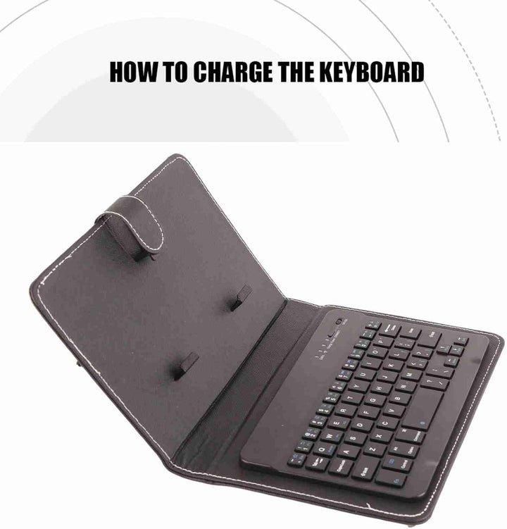 Universelle kabellose Bluetooth Tastatur mit Schutzhülle, tragbarer Tastatur und Ständer mit 2 in 1