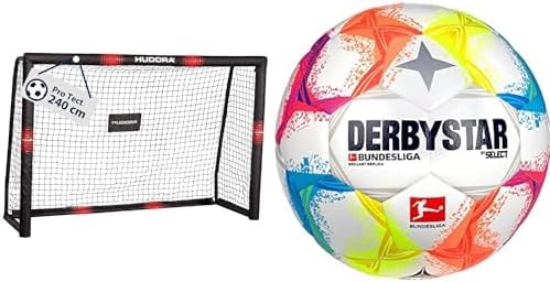HUDORA Fussballtor Pro Tect - Torwand für Kinder und Erwachsene - Fussball Tor 240 x 160 cm für Gart