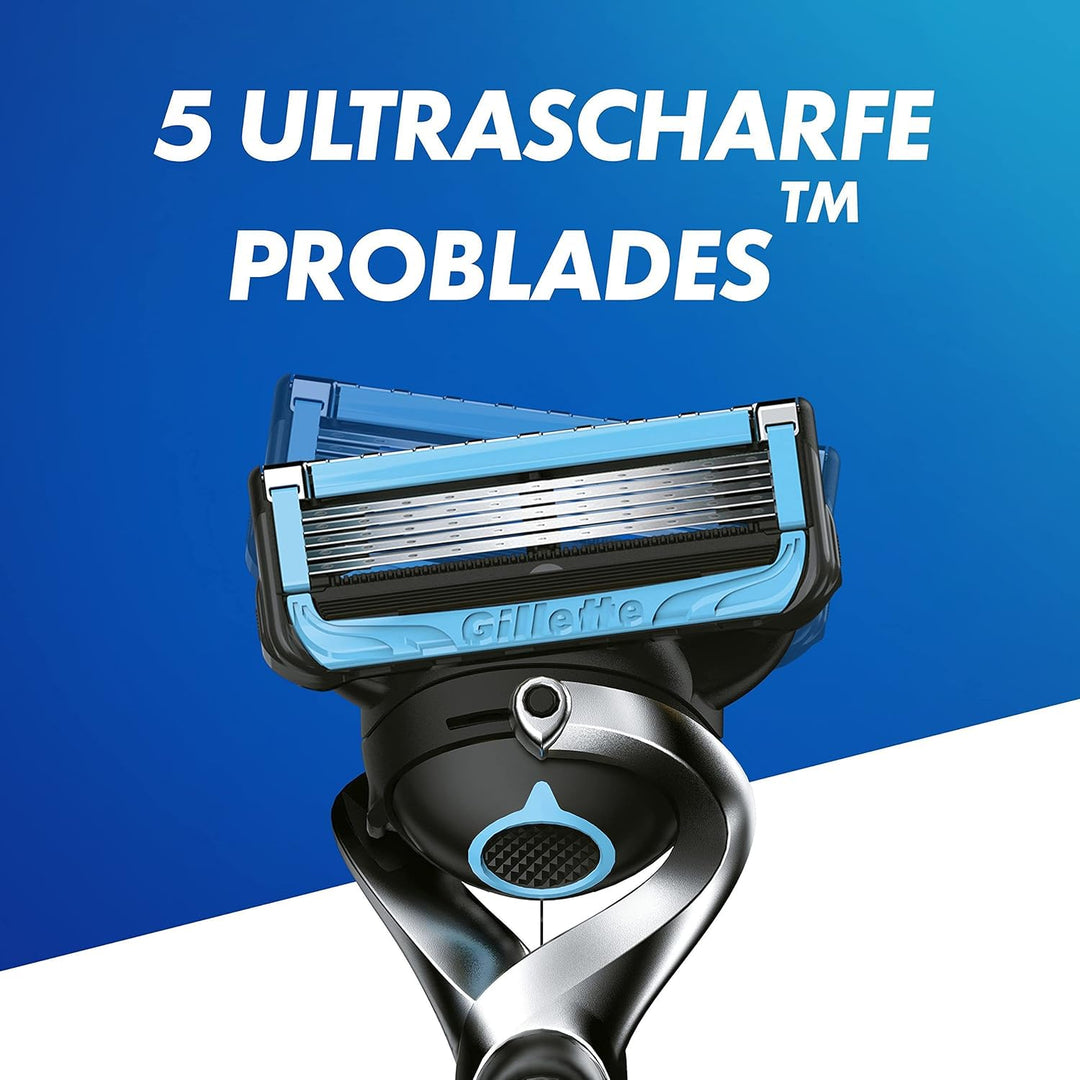 Gillette ProShield Chill Rasierklingen für Rasierer, 6 Ersatzklingen für Nassrasierer Herren mit 5-f
