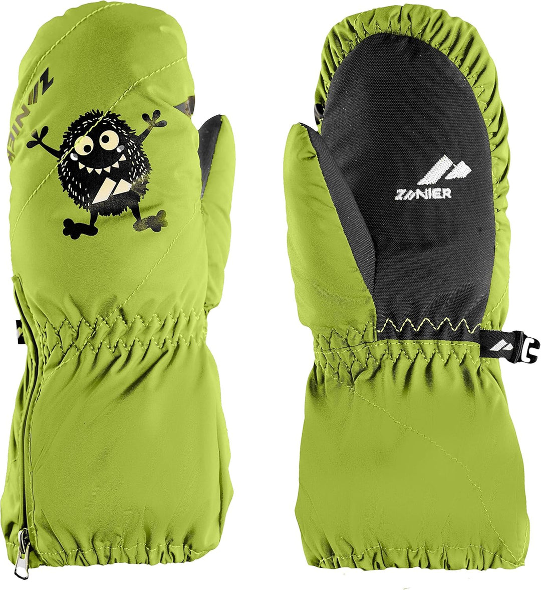 Zanier-Kinder-Fäustlinge-MONSTER.STX 2 Grün, 2 Grün