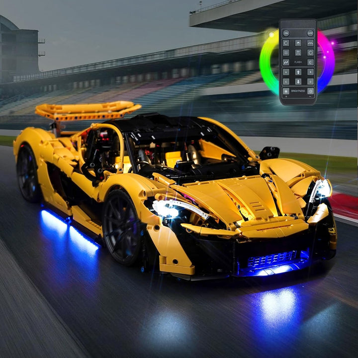 LocoLee Licht Set Kompatibel mit Lego McLaren P1 Sonderanfertigung Fernbedienung Version, Nur Lichte