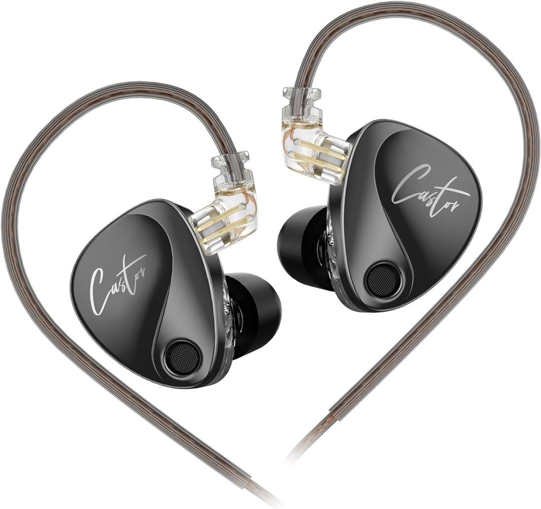 EZ EAR KZ Castor In-Ear-Kopfhörer, Tuning, verstellbar, Dual-Treiber, IEM-Ohrhörer, HiFi-Kopfhörer,