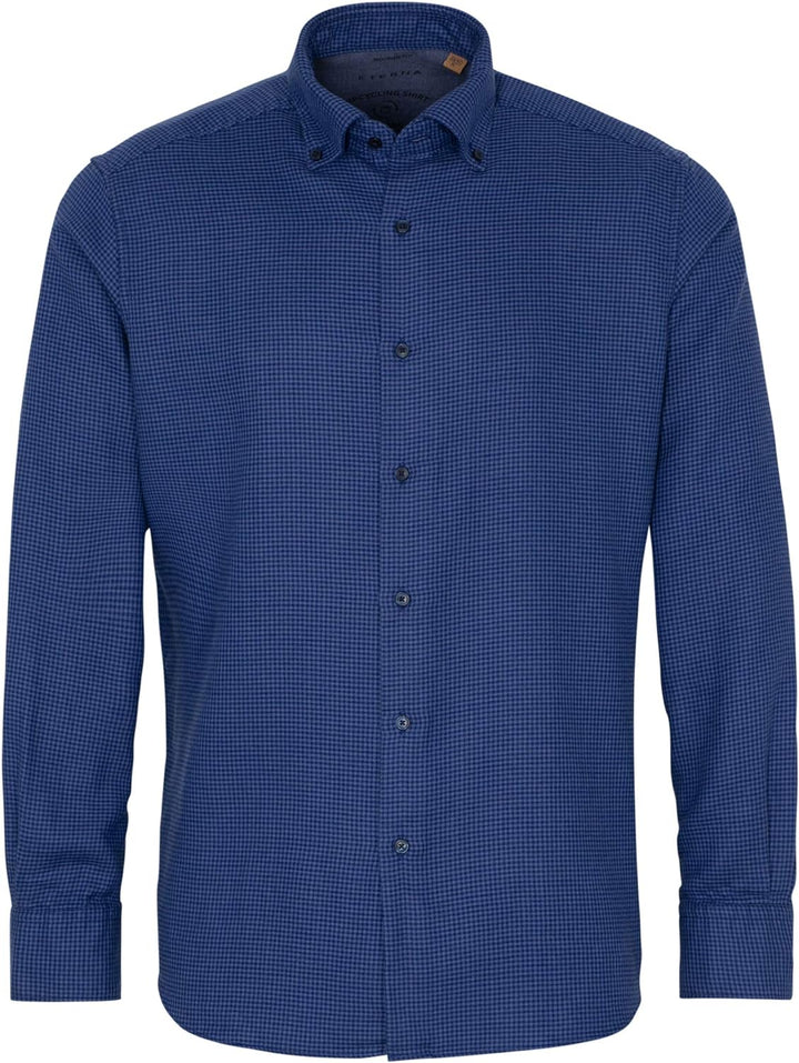 eterna Langarm Hemd Regular Fit Flanell kariert