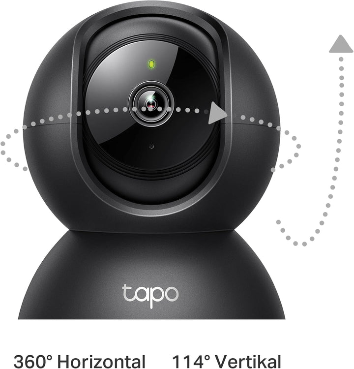 Tapo TP-Link C211 WLAN IP Kamera Überwachungskamera (Linsenschwenkung und Neigung, 3MP-Auflösung, 2-