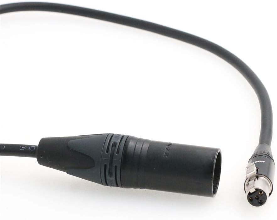 12 V Stromkabel XLR 4-polig auf Mini-XLR 4-polig für TVLogic, Alphatron EVF Monitor 50,8 cm (20 Zoll