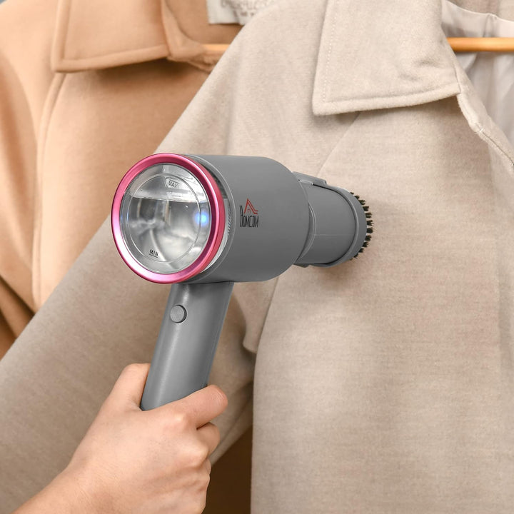 HOMCOM Dampfglätter Dampfbürste Steamer Reisebügeleisen faltbar Kleidung Hemden Dampfbügeleisen mit