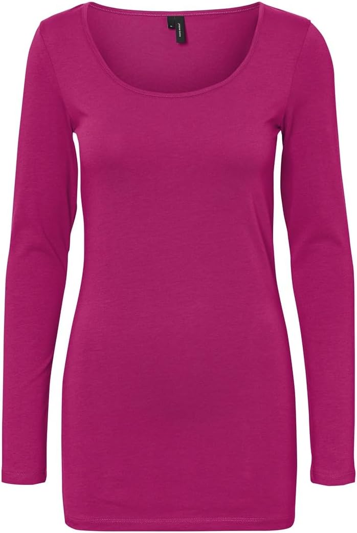 Vero Moda Female Top VMMAXI 2-Pack T-Shirt L 2er Pack (1x Festival Fuchsia/1x Ocean Depths), L 2er P