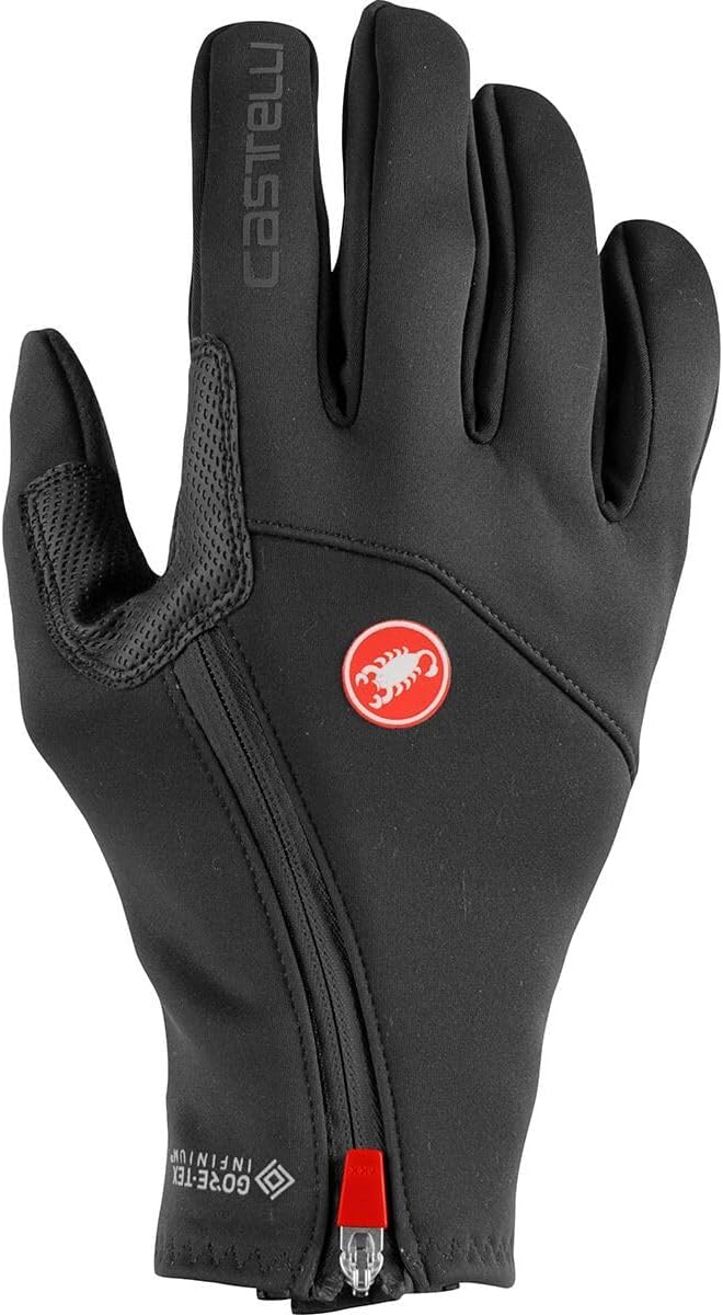 castelli Men's Mortirolo Glove Cycling XL LIGHT BLACK, XL LIGHT BLACK