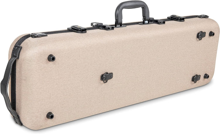 Violinkoffer BIO A 4/4 mit Notentasche, Seitengriff, verstellbare Halsauflage Farbe: beige, beige