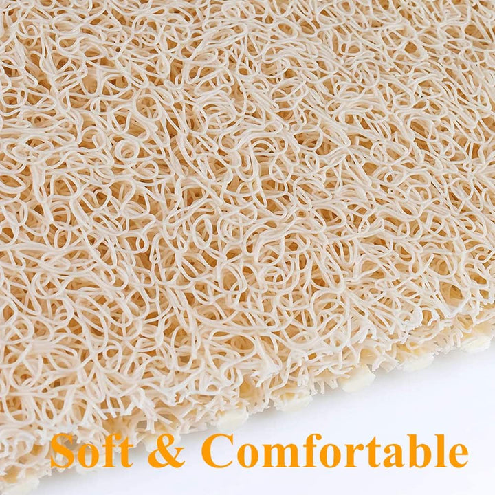 Grosse Duschmatte rutschfest,60 x 60 cm Weich Komfort Badewannenmatte mit Ablauflöchern,Anti-Schimme