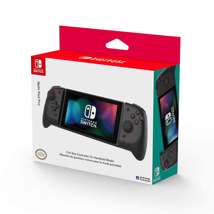 HORI Split Pad Pro (Schwarz) Handheld Controller für Nintendo Switch - Offiziell Lizenziert, Schwarz