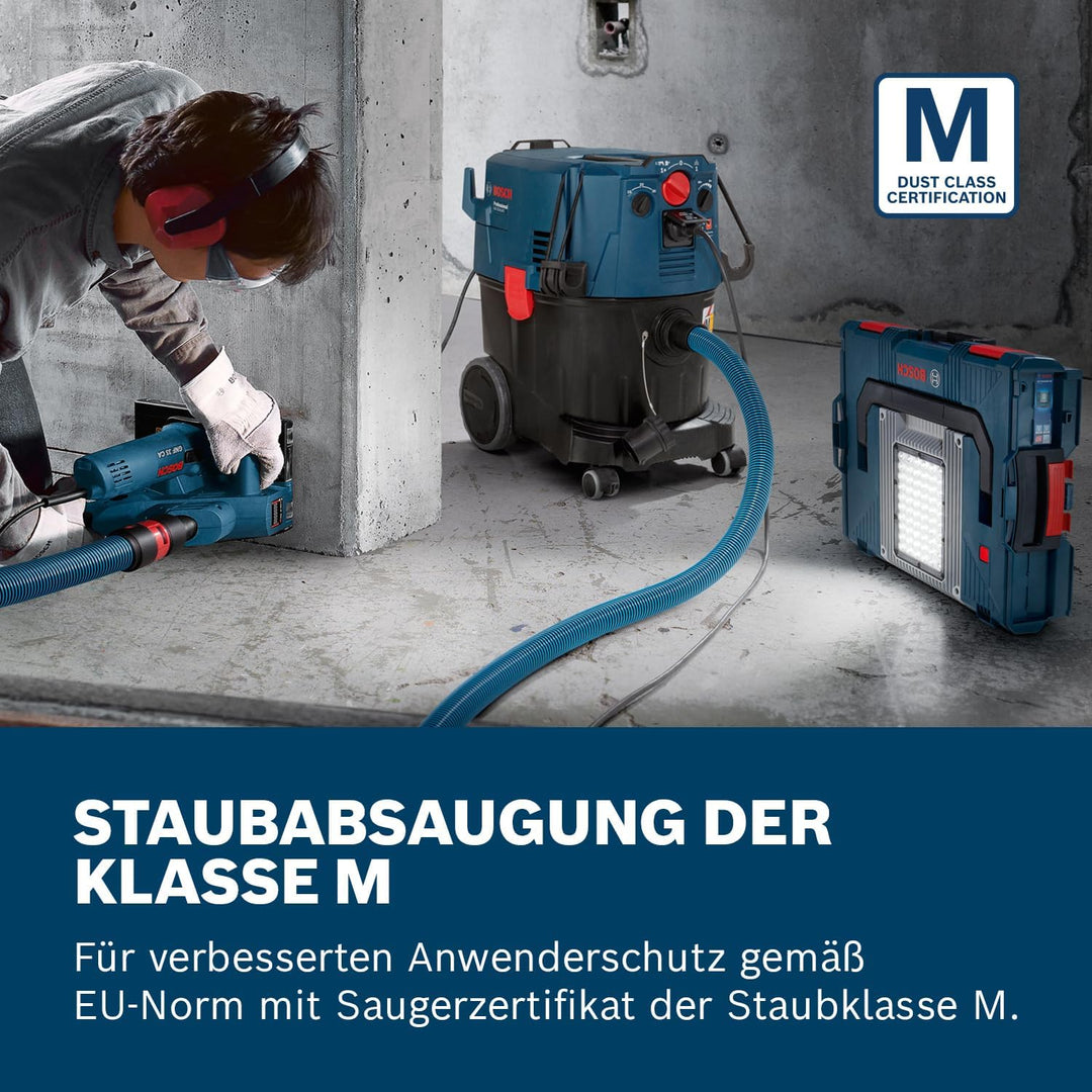Bosch Professional Industriestaubsauger GAS 35 M AFC (1200 Watt, 35 L Behälter, 5 m Schlauch, im Kar