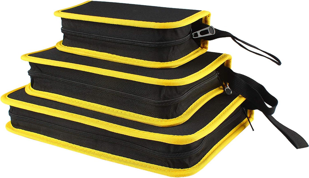 Andux Zone Werkzeugsätze Reissverschluss Aufbewahrungstasche für Werkzeugkoffer WJSNB-02 (Gelb,L) Ge