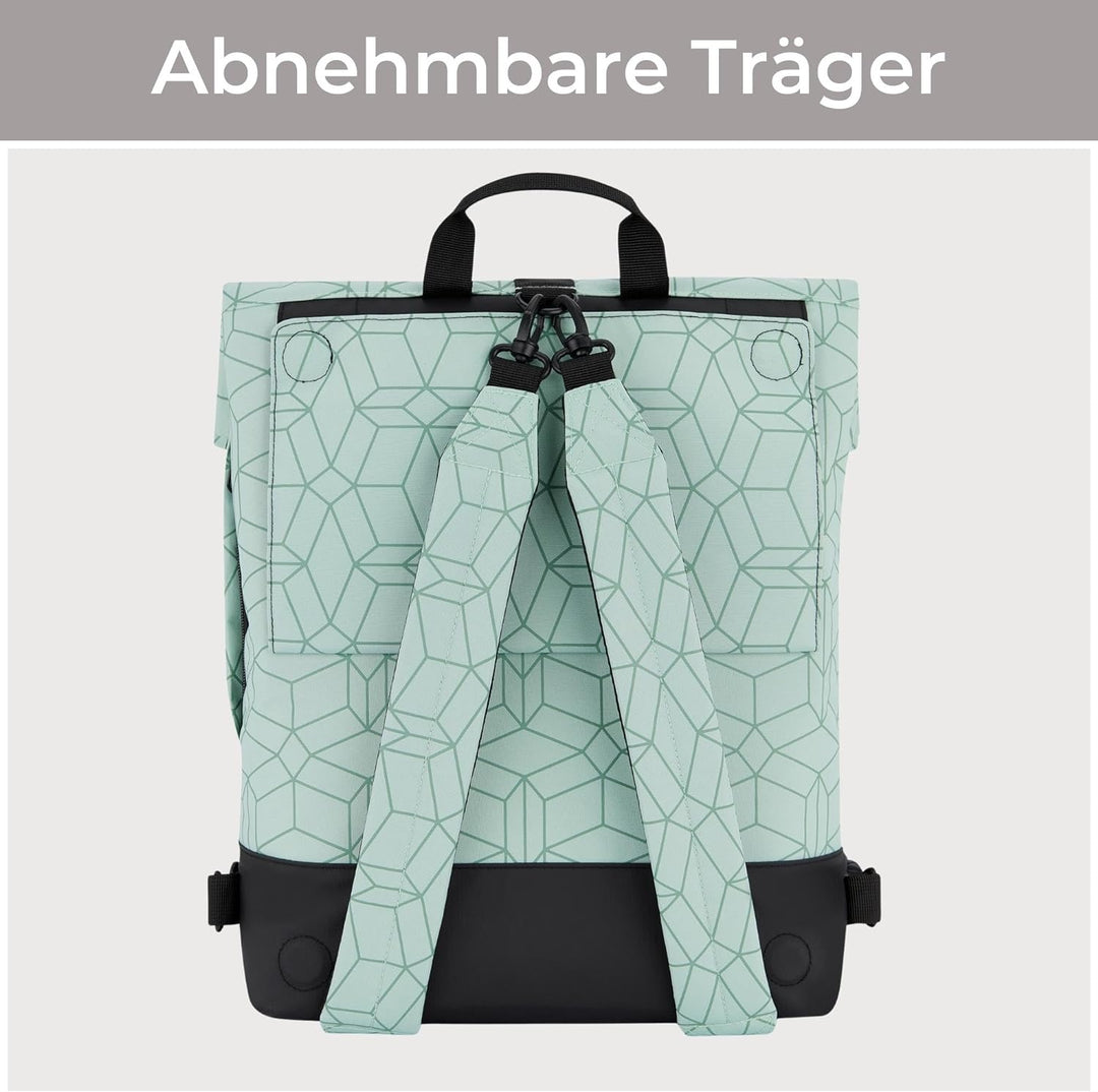 LARKSON Fahrradtaschen für Gepäckträger Damen & Herren Mint - Tammo Bike - 2 in 1 Fahrrad Tasche Ruc