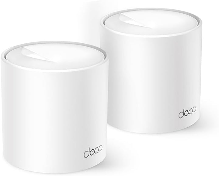 TP-Link Deco X1500 Mesh WLAN Set (2 Pack), Wi-Fi 6 AX1500 Dual Band Router & Repeater, 2X Gigabit Po
