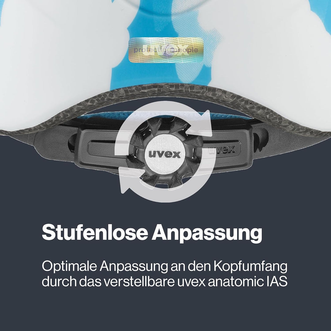 uvex Kid 2 cc - Leichter Kinder-Helm für Kinder - individuelle Grössenanpassung - erweiterbar mit LE
