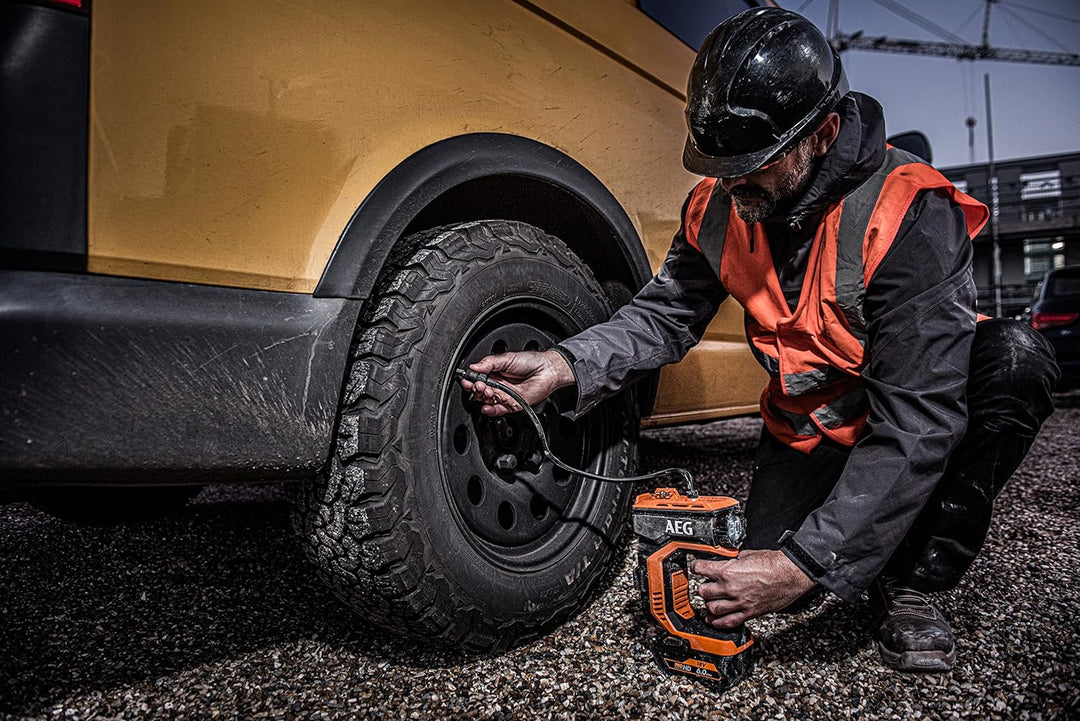 AEG 18 V Pro18V Akku-Hand-Kompressor, BK18C-0, Max. Druck: 10,3 bar, ohne Akku u. Ladegerät