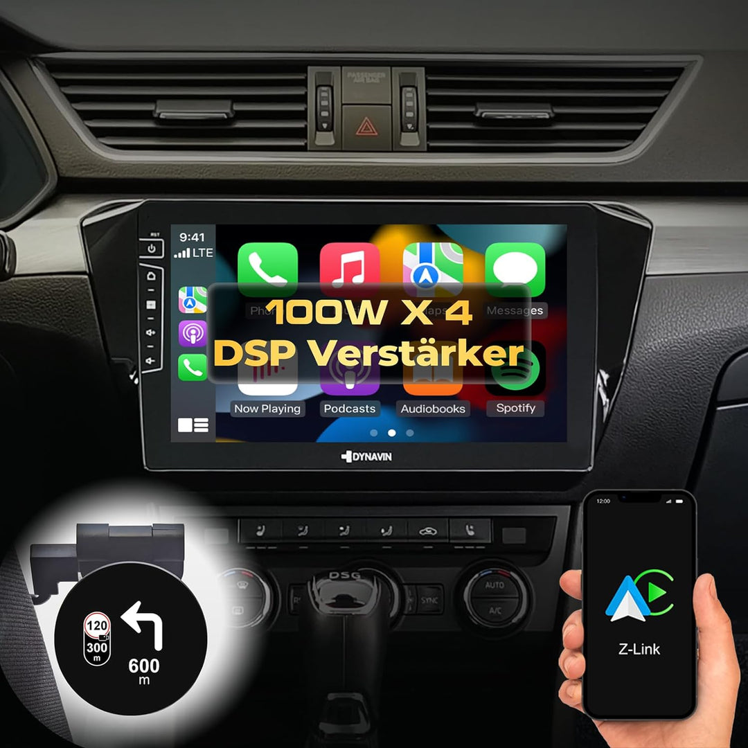 DYNAVIN Android Autoradio Navi Kompatibel für Skoda Superb, mit 4 * 100W DSP Verstärker | DAB+ Radio